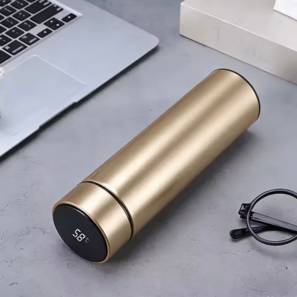 Smart LED Temperature Display Thermos Flask - Premium 500ml Vacuum Insulated Water Bottle