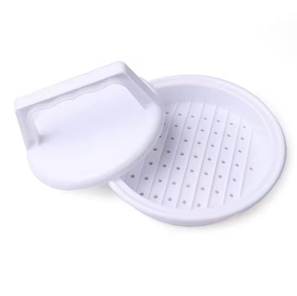 Manual Burger Patty Press Maker - Non-Stick Hamburger Meat Grilling Mold