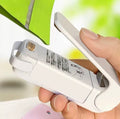 1 Mini Bag Sealer and Cutter | Portable Handheld Heat Sealer for Plastic & Snack Bags | Eco-Friendly Food Storage & Freshness Saver (White)