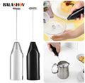 Handheld Electric Milk Frother - Cordless Coffee Whisk & Drink Mixer