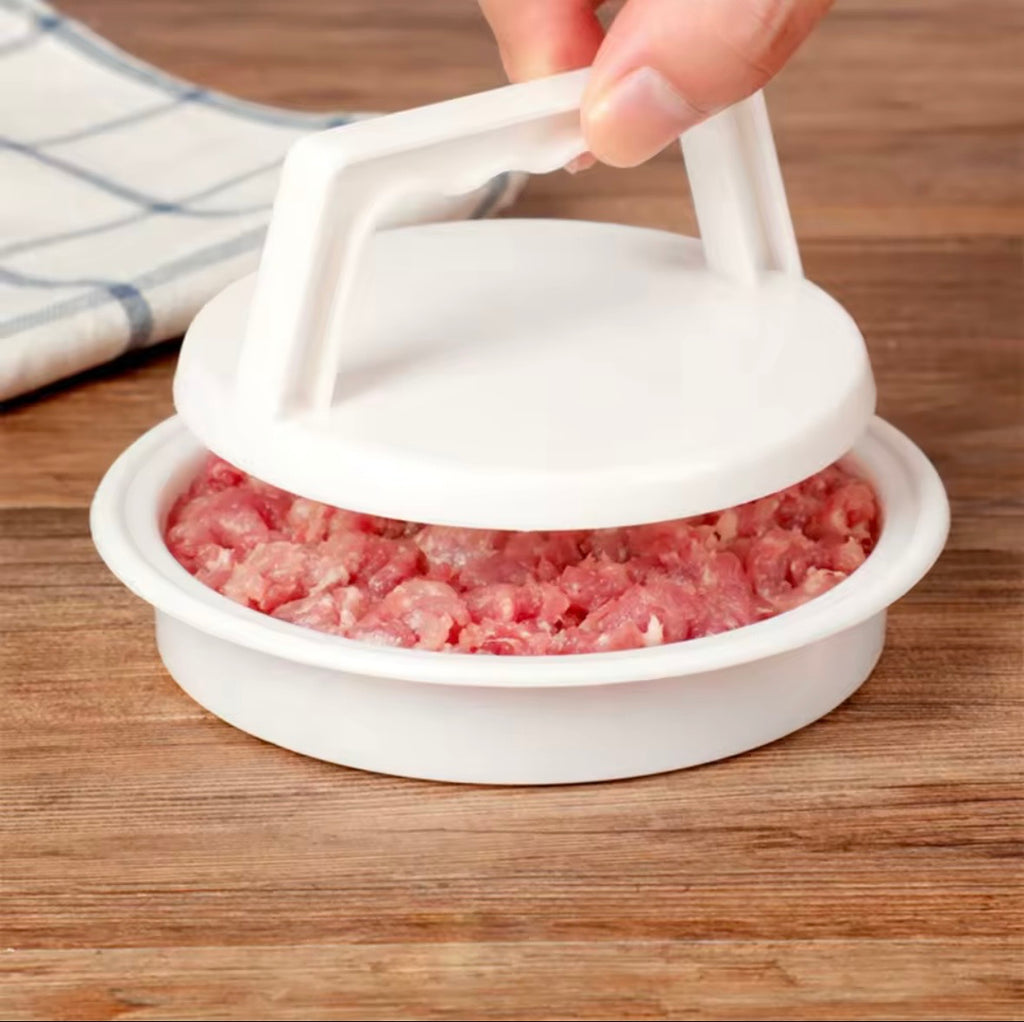 Manual Burger Patty Press Maker - Non-Stick Hamburger Meat Grilling Mold