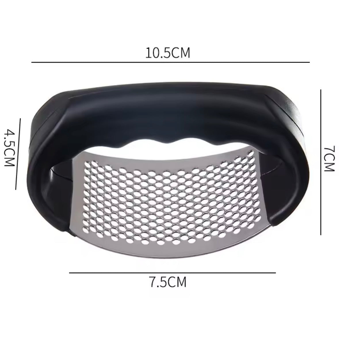 Stainless Steel Garlic Press Rocker - Ergonomic Manual Garlic Crusher & Mincer