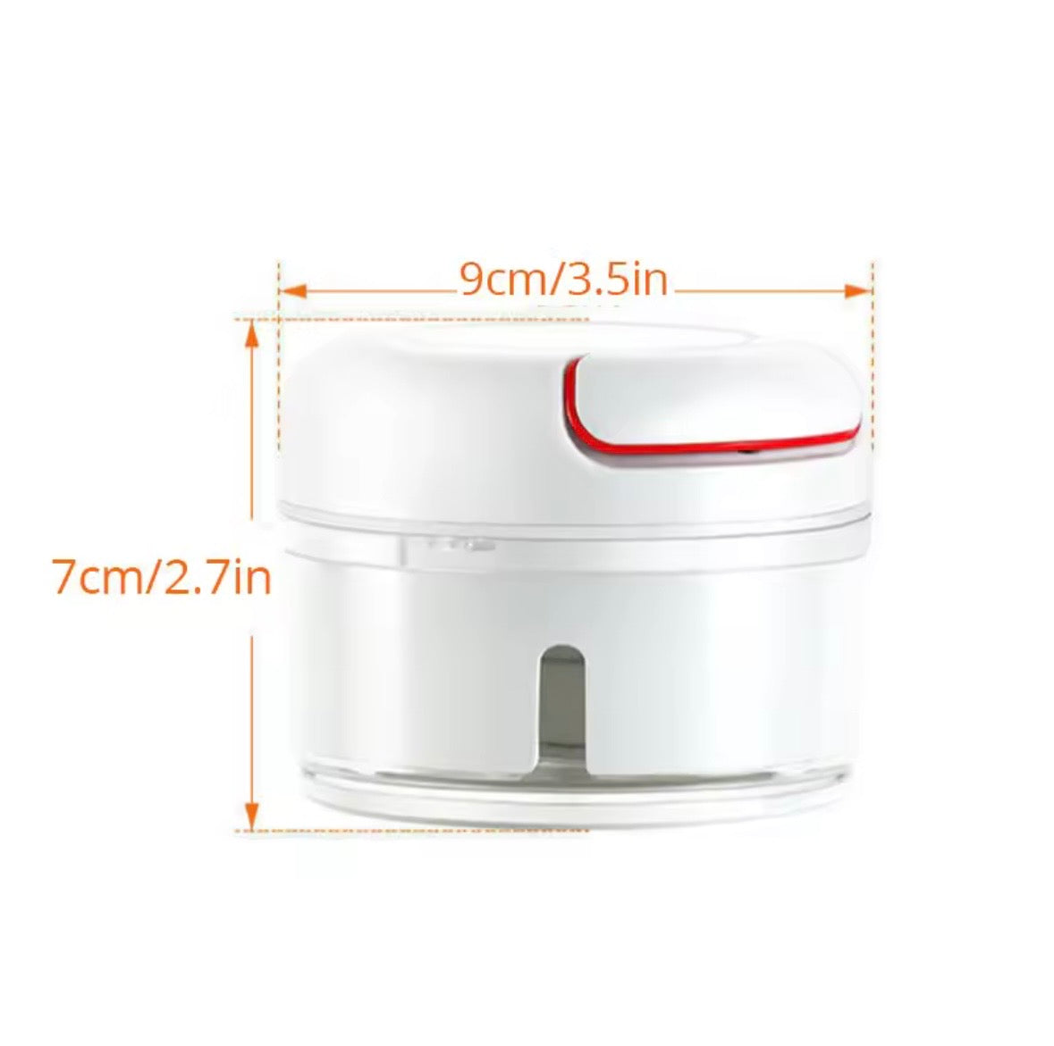 Manual Food Chopper & Mini Vegetable Cutter - Multi-Functional Pull-String Meat & Garlic Grinder
