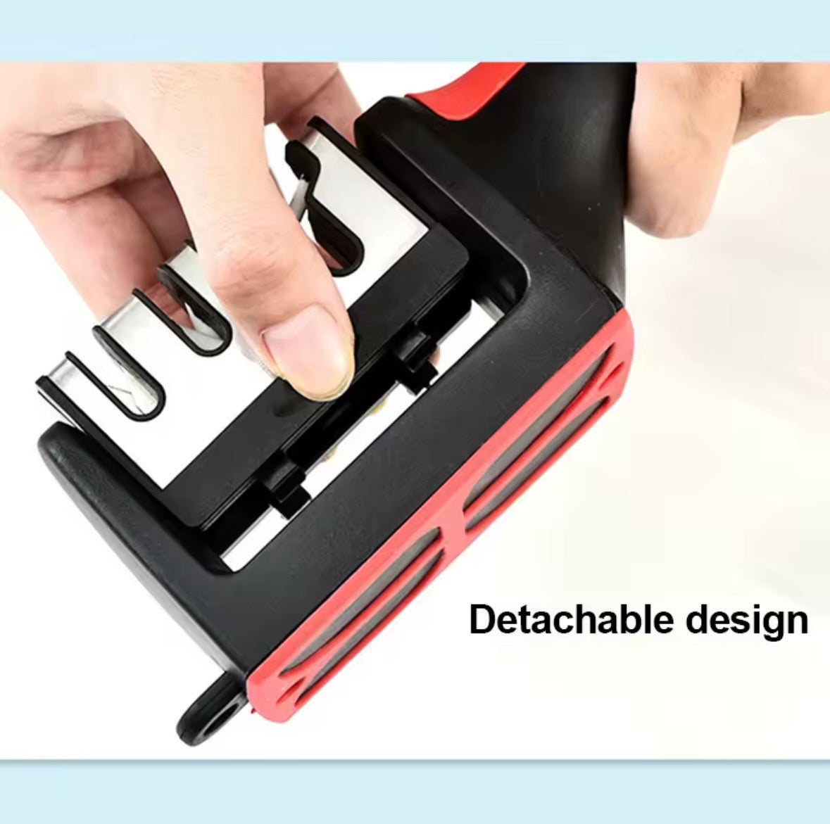 Professional 3-Stage Knife Sharpener - Manual Kitchen Knife Sharpening Tool
