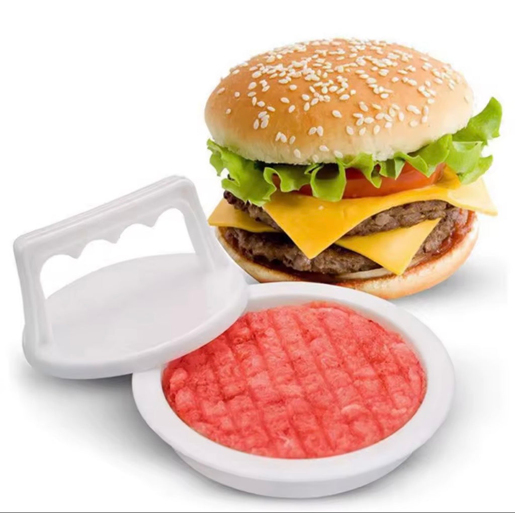 Manual Burger Patty Press Maker - Non-Stick Hamburger Meat Grilling Mold